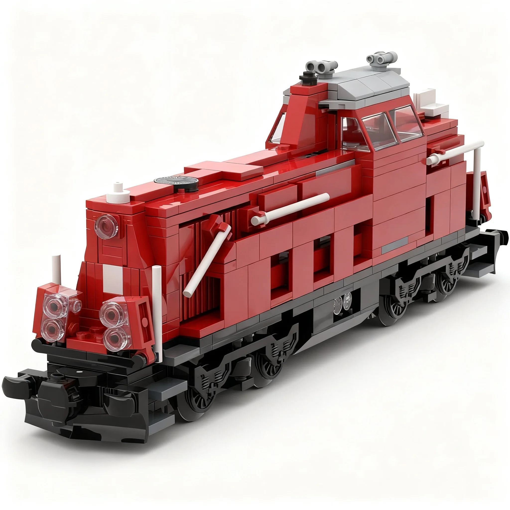 Фото 484 детали MOC Городские поезда, маневровый локомотив Voith Gravita DB BR 265, модель из строительных блоков, подарок на день рождения, для сборки, образовательный, для самостоятельной сборки и демонстрации. №2