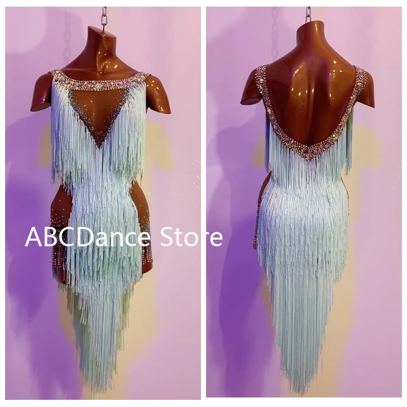Женское платье для латиноамериканских танцев танцевальное и британских