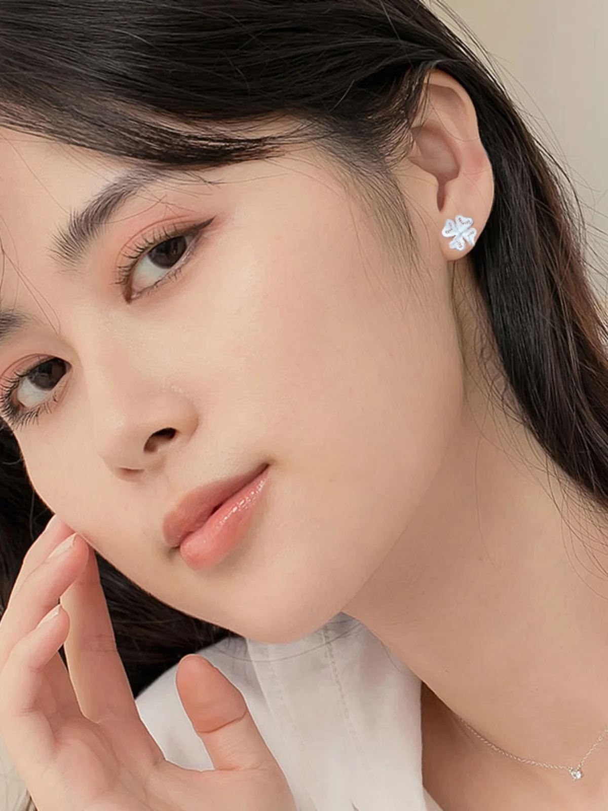 Серьги из стерлингового серебра 99. Пирсинг ушей. Простой дизайн. Шпилька-гвоздик