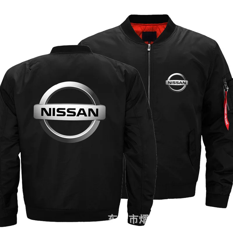 

2021 New Autumn Winter Flight Jacket NISSAN Logo Coat Mens Womens Warm Casual Zipper Baseball Jacket mens clothing Harajuku