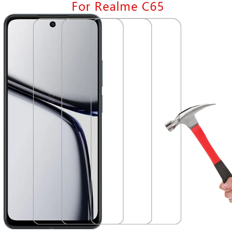 Защитная пленка для экрана realme c65 защитное закаленное стекло на 65 65c телефона realmi
