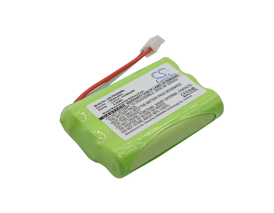 

CS 700mAh / 2.52Wh battery for TDK A08, Life On Record A08, Trek Max 3AAA-HHC