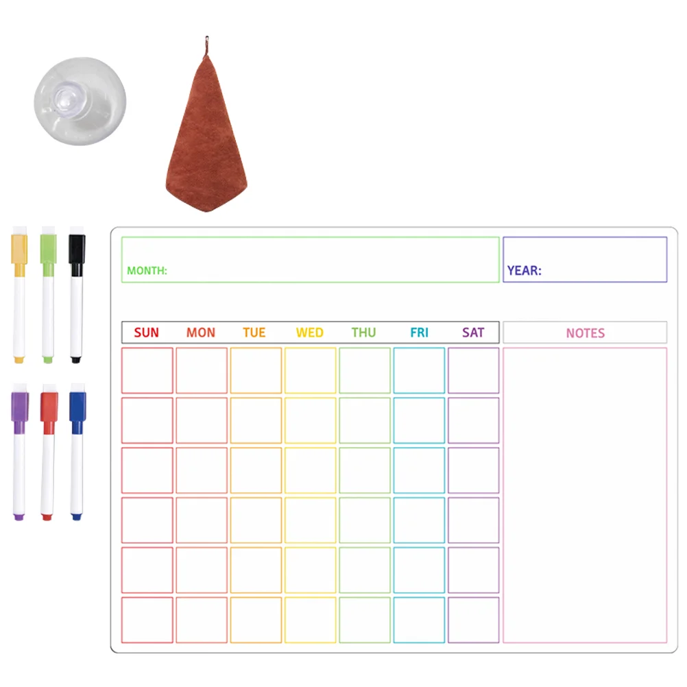 

Магнитная доска для холодильника, сухой стираемый Еженедельный ежедневник, планировщик, список дел, настенный холодильник, холодильники