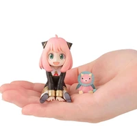 new spy%c3%97family q version kawaii sitting model anime figure anya forger doll car decoration collection childrens toy gift