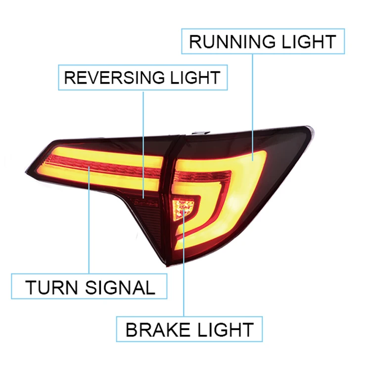 

Apply toNew Arrival High Quality Modified Car LED Tail Light Lamp For Honda HRV VEZEL 2015 - 2020