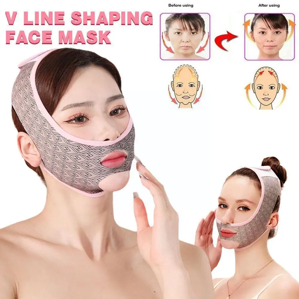 Elastic Face lift V Shaper Bandage Facial Slimming Reusable Chin Up Wrinkle Care Breathable Face Tools Lift Beauty Anti Che S5C4
