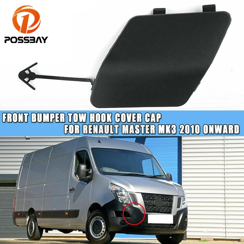

Car Front Bumper Towing Eye Cover Tow Hook Cover Cap Exterior 511800537R for RENAULT MASTER MK3 VAUXHALL/OPEL MOVANO NISSAN N400