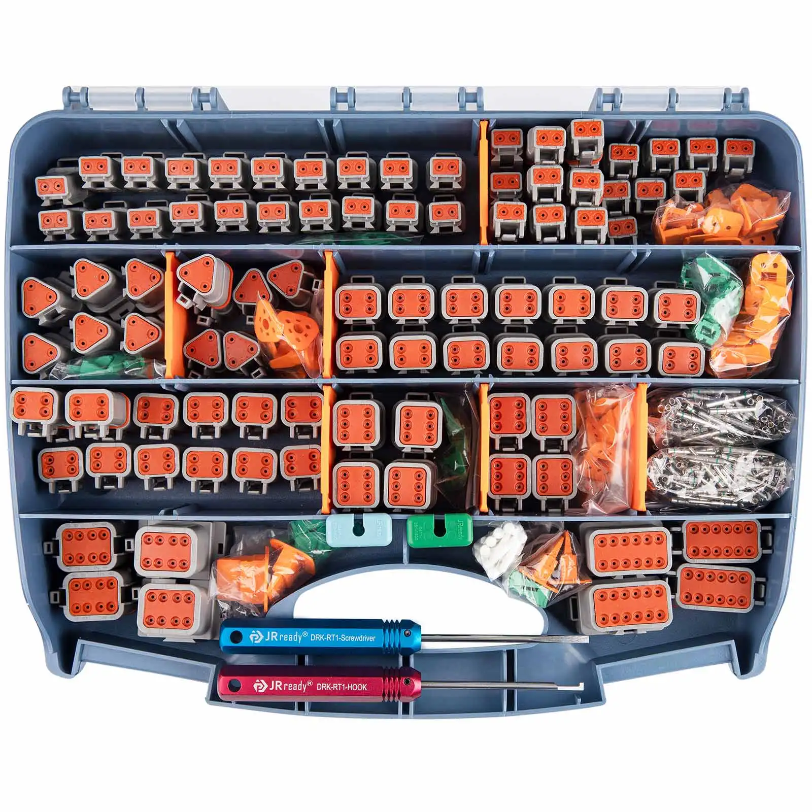 Комплект коннекторов JRready ST6313 DT Deutsch 2 3 4 6 8 12 контактов серые коннекторы размер 16