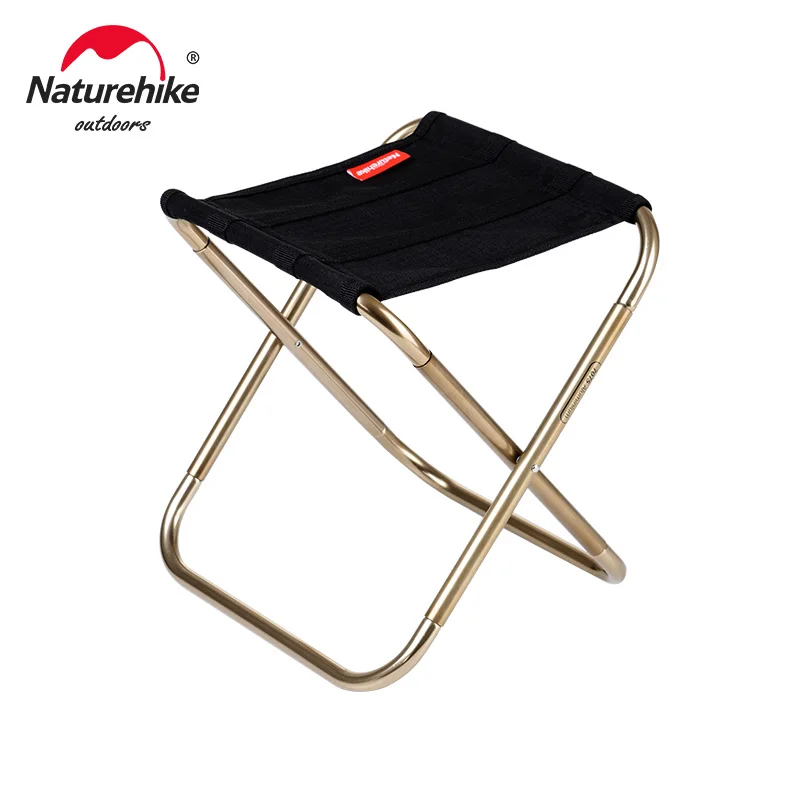 

Naturehike Outdoor Campstool Lightweight Aluminium Folding Fishing Stool Collapsible Camping Seats Hiking Stool Folding Chair