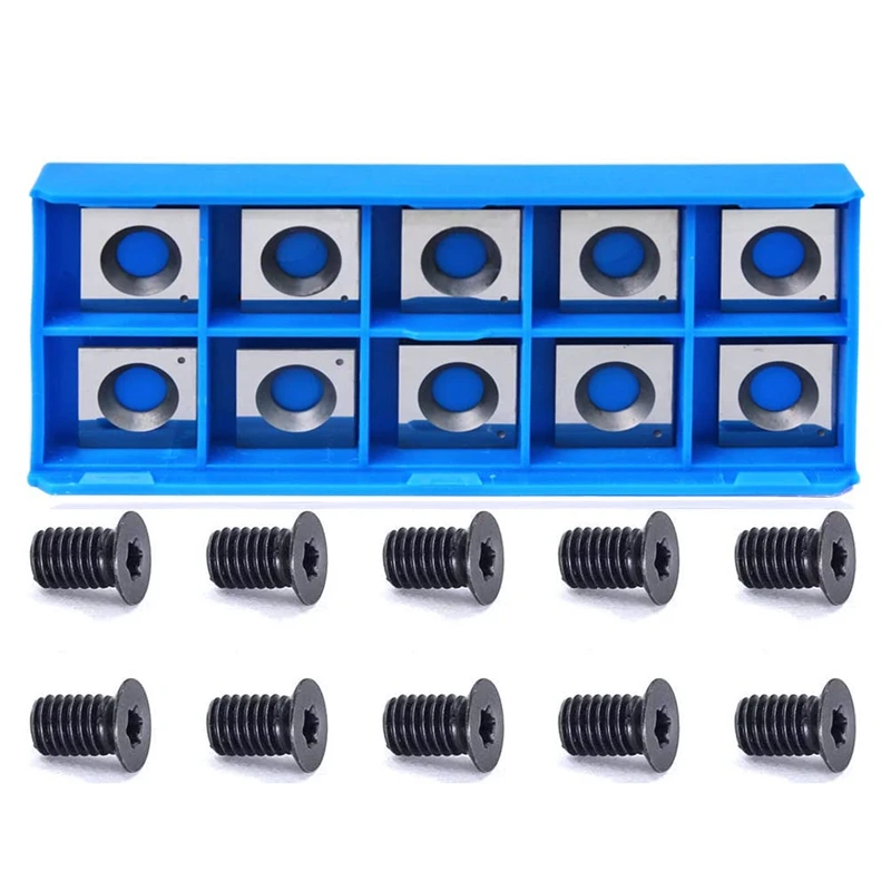 

Indexable Carbide Insert Knife 14.3X14.3X2.0mm-50° 2-Edge Replacement Cutter for Cutech Tool Rikon Carbatec and Planer