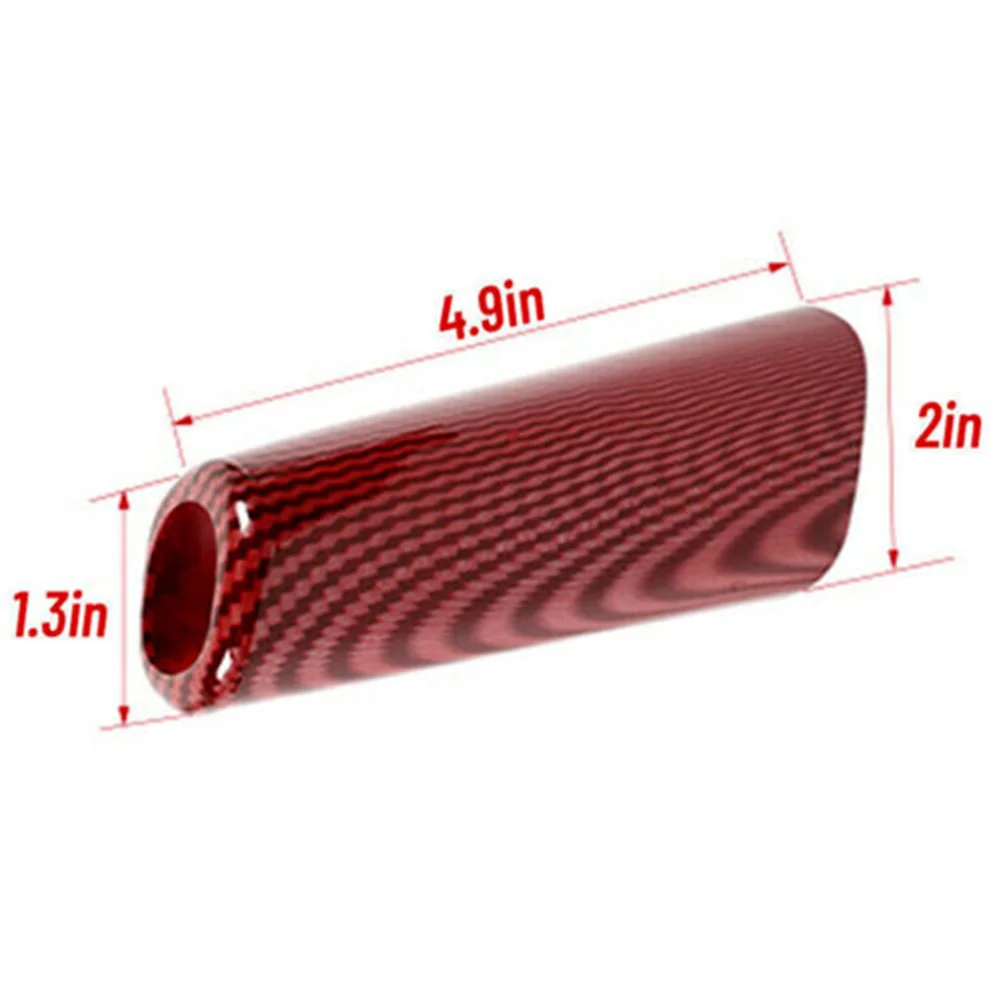 

Car Essential High Cost Performance Red Carbon Fiber Handbrake Cover Trim Accessories For Jeep Wrangler JL JT 2018+