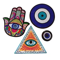 wholesale patches badges hand embroidered patches eye embroidered patches embroidered patches for clothing iron on patches