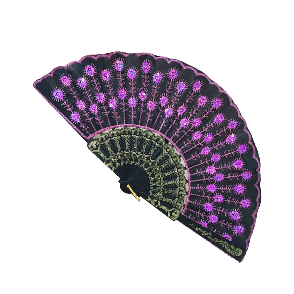 Складной веер Silk Sensu испанский/китайский/японский винтажный ретро-ткань для