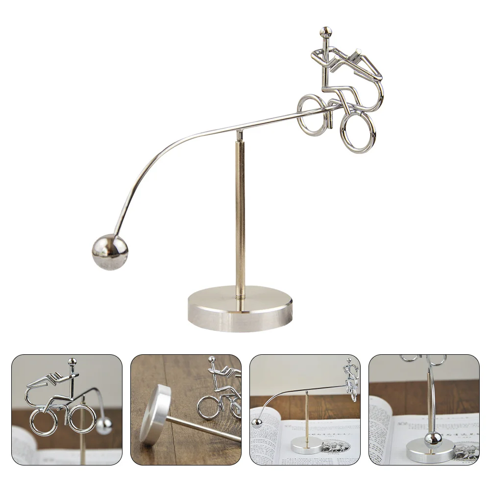 

Toy Balance Balancingtoys Steel Physics Motion Perpetual Tumbler Weightlifter Desk Science Mini Sculpture Decor Home Bike