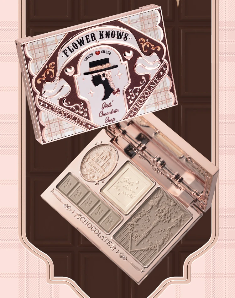 Хайлайтер цветок знает шоколад пластина для похудения 3D матовые тени носа