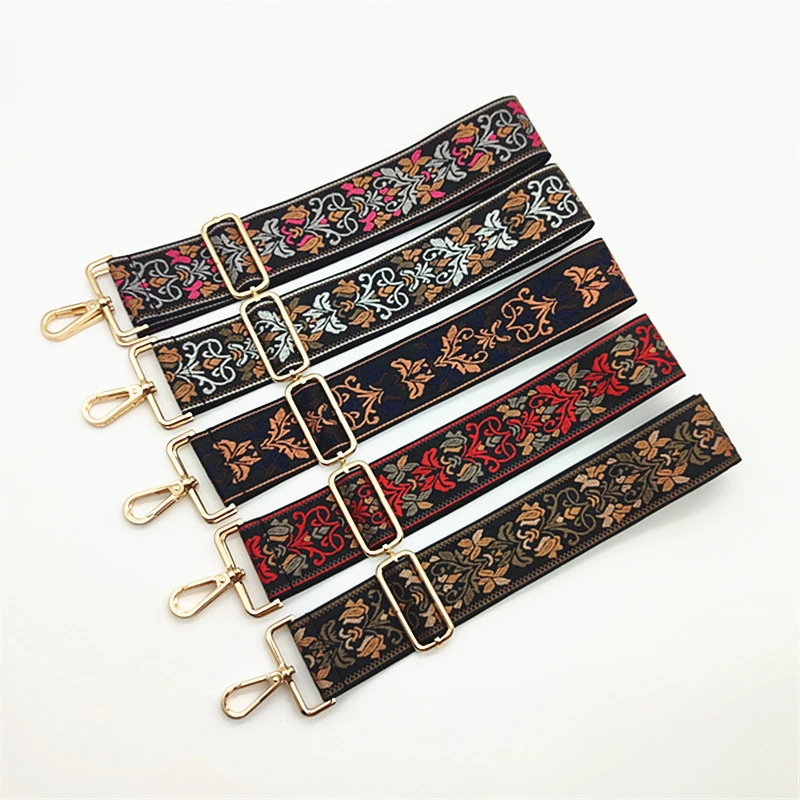 

Ethnic Style Shoulder Crossbody Bag Straps for Belt Women's Bag Straps Adjustable Replacement Bag Part Accessories Decorative