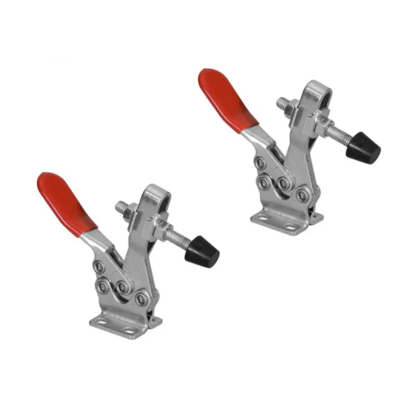 Быстросъемный горизонтальный рычажный зажим резиновый наконечник-удерживающий