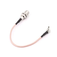 f type female jack to crc9 male right angle rg316 pigtail cable 15cm for huawei modem