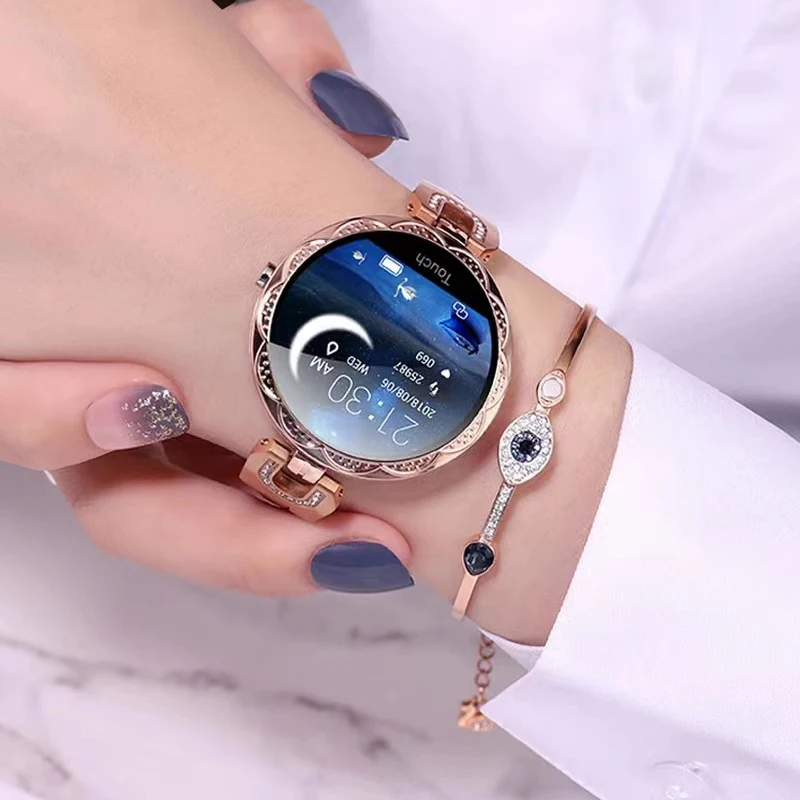 

Fashion Women's Smart Watch AK15 Waterproof Wearable Device Heart Rate Monitor Sports Smartwatch For Women Ladies