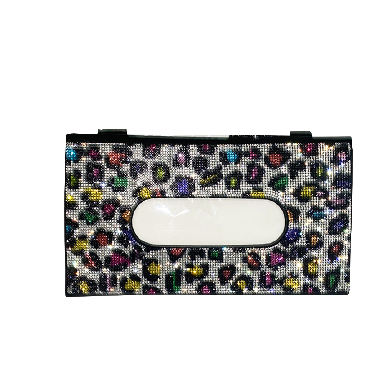 Women Auto Accessory Bling Napkin Box Rectangle Car Tissue Holder For Sun Visor Removable Storage Organizer Interior Decor Women Auto Accessory Bling Napkin Box Rectangle Car Tissue Holder For Sun Visor Removable Storage Organizer Interior Decor