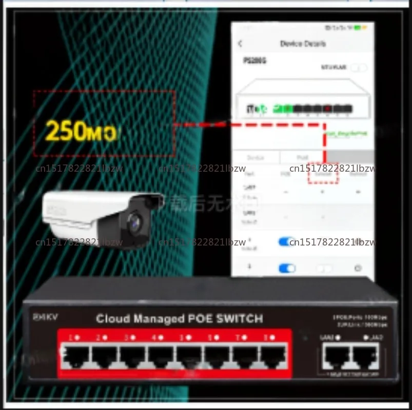 Фото Управляемый PoE-коммутатор Cloud Management на 4/6/8/16 портов, L2, 48В, активный PoE, IEEE 802.3af/at №4