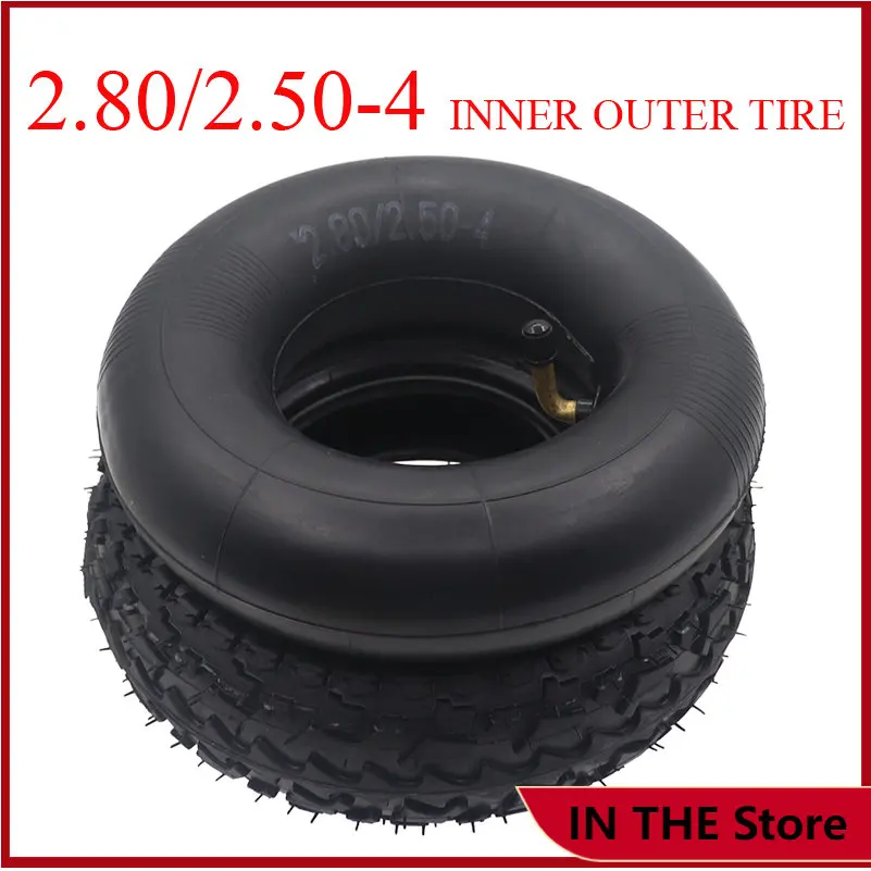 

2.80/2.50-4 Pneumatic Tire 9inch Inner Outer Tyre ,Suitable for Electric Scooter ATV Elderly Tire Accessories