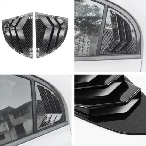Для Honda Civic 8-го поколения 2006-2011 заднее окно автомобиля треугольное стекло турбулаторная вентиляционная декоративная панель