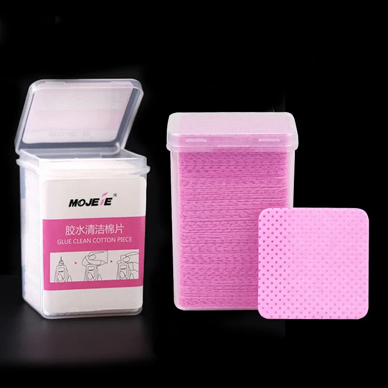 200 шт. салфетки для удаления клея с ресниц