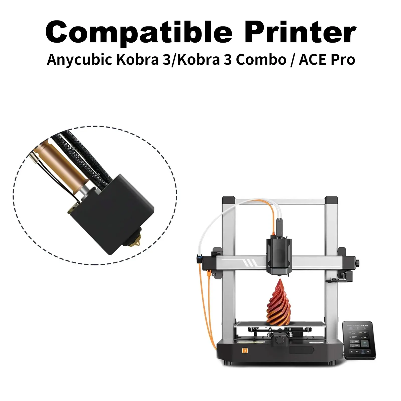 Для Kobra 3 Volcano сопло из латуни с медным покрытием закаленной стали биметаллический