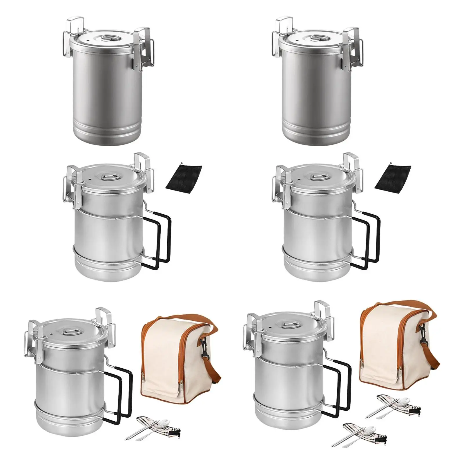 Кемпинговая кастрюля легкая для кипячения морепродуктов посуда костра