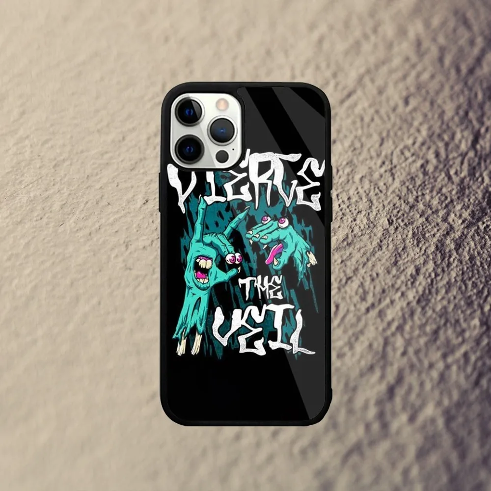 Чехол для телефона P-Pierce The Veil Band iPhone 15 14 13 12 11 Plus Pro Max Mini Magsafe с магнитной