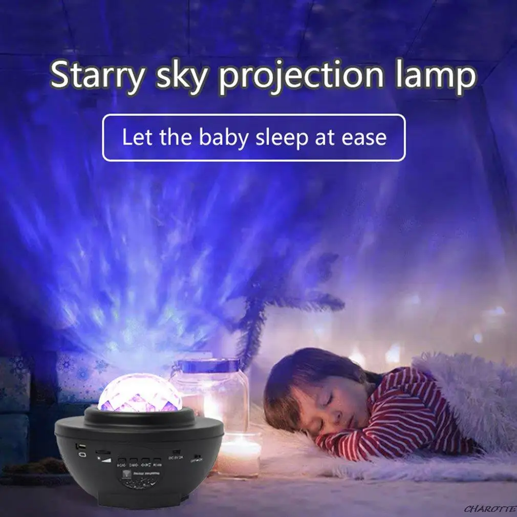 

Colorful Starry Sky Galaxy Projector Nightlight Child Bluetooth USB Music Player Star Night Light Romantic Projection Lamp Gifts