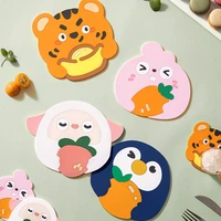 animal shaped cup coaster silicone cup pad slip insulation pad cup mat hot drink holder mug stand home kitchen accessories
