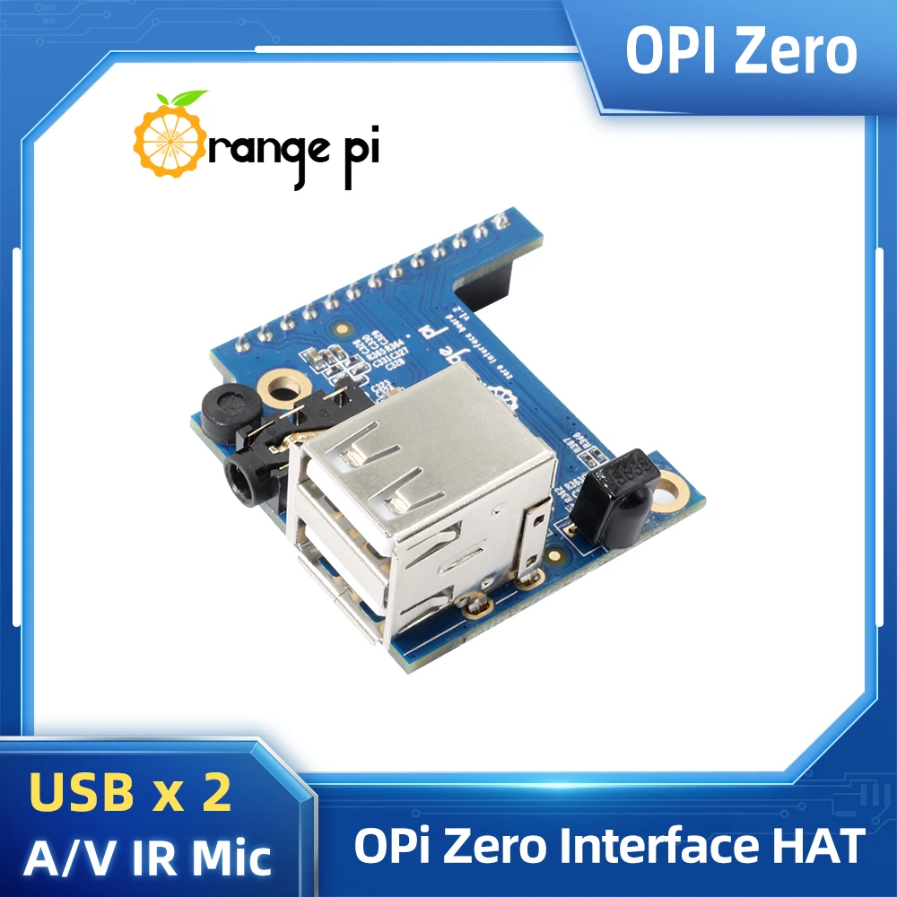 Плата расширения Orange Pi Zero USB 2 0x2 микрофон для аудио и видео функция ИК-приемника