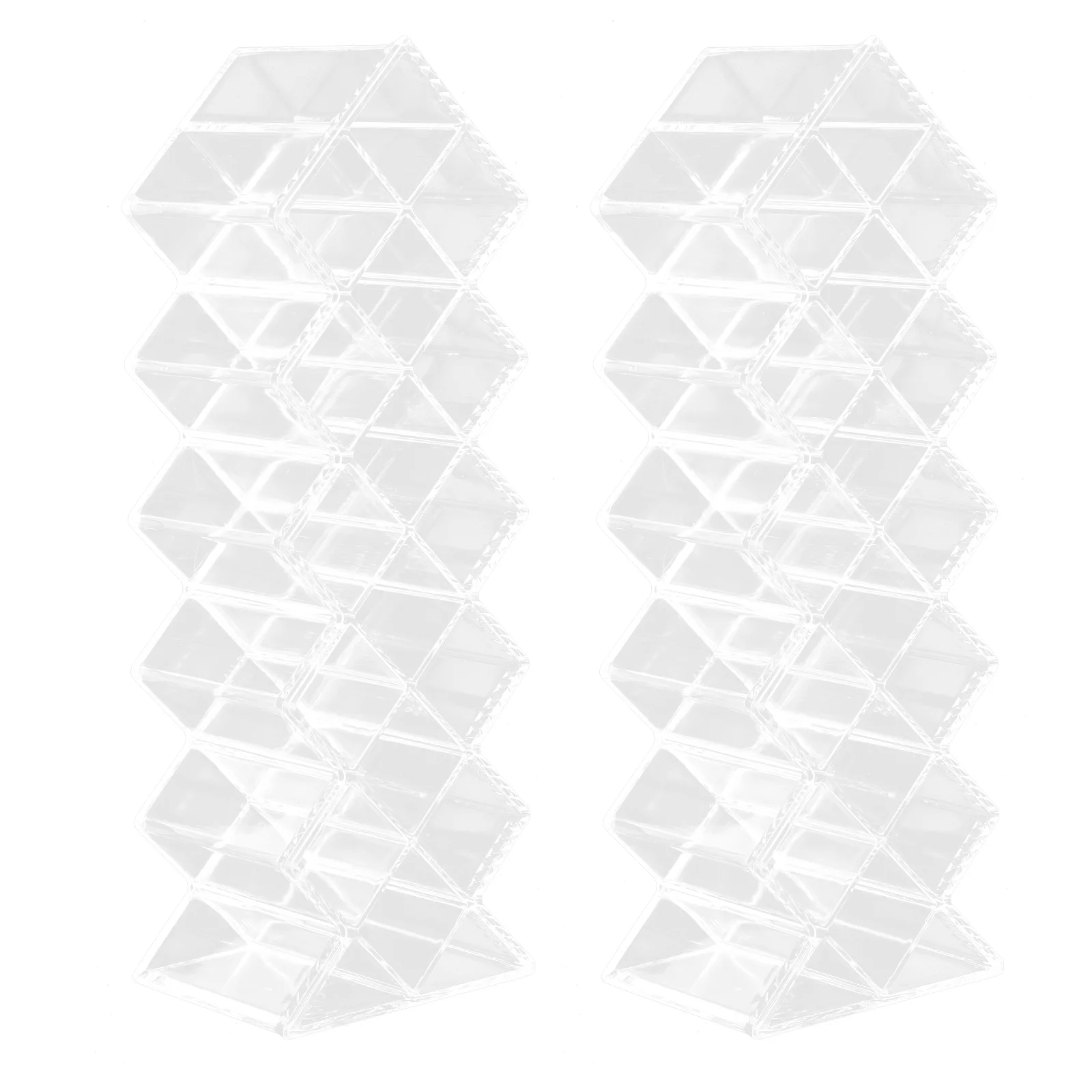 2 шт. стеллаж для хранения помады держатель вертикальная глянцевая полка