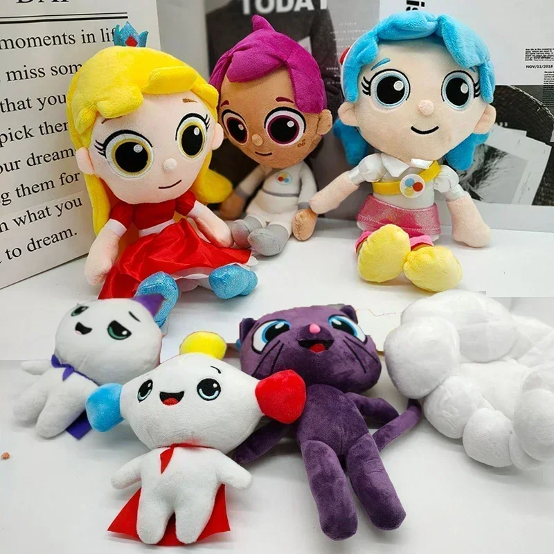 Фото Плюшевые игрушки True and The Rainbow Kingdom Bartleby Cat Rainbow King Zee Grizelda Frookie, мягкая кукла, плюшевые подушки, подарки для детей №2