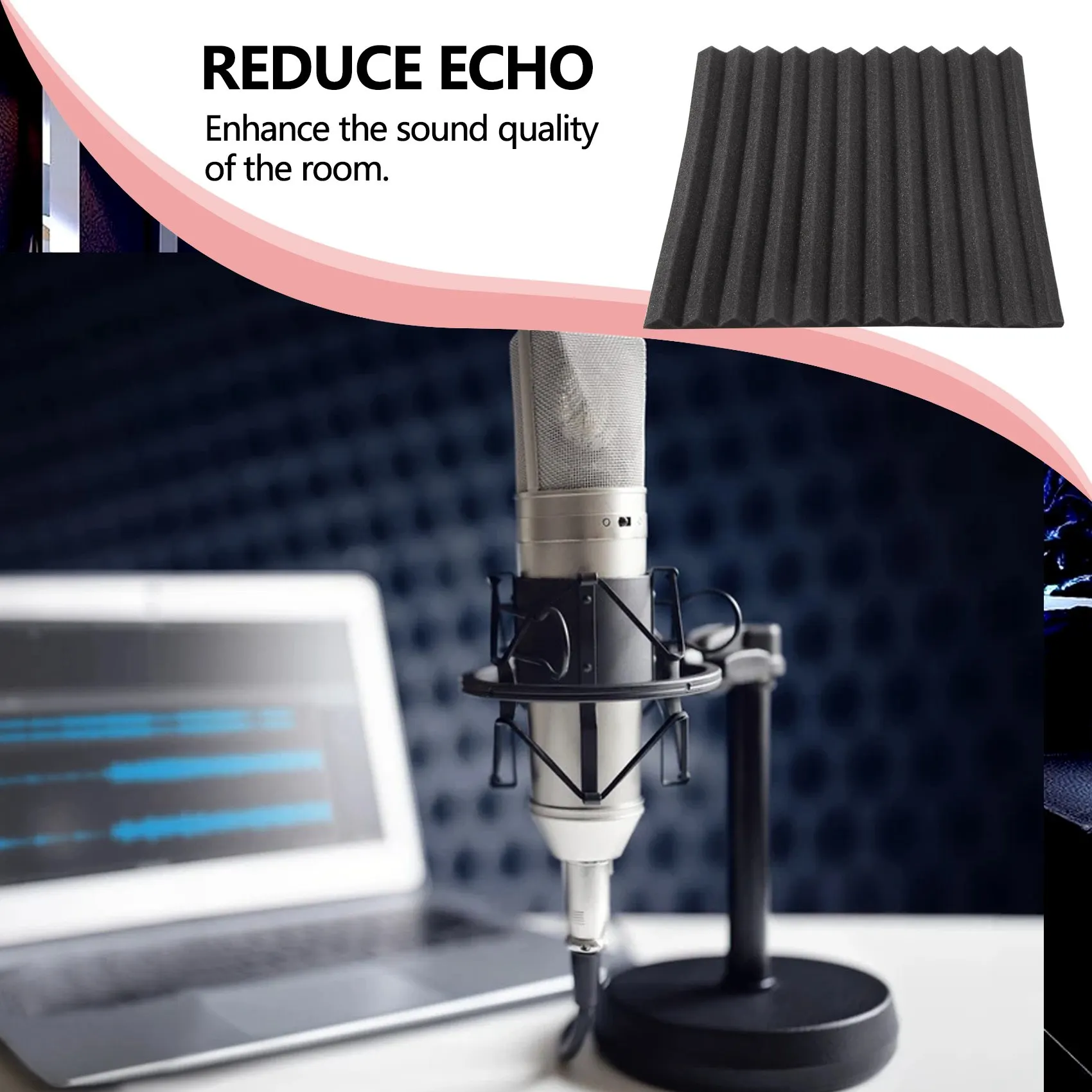 12 шт. звукоизоляционные панели 2 5x30x30 см