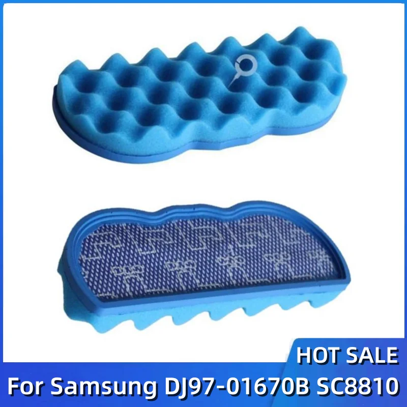 

2 шт. подходят для пылесоса Samsung DJ97-01670B SC8810 SC8813, аксессуары, фильтрующий губчатый фильтрующий элемент
