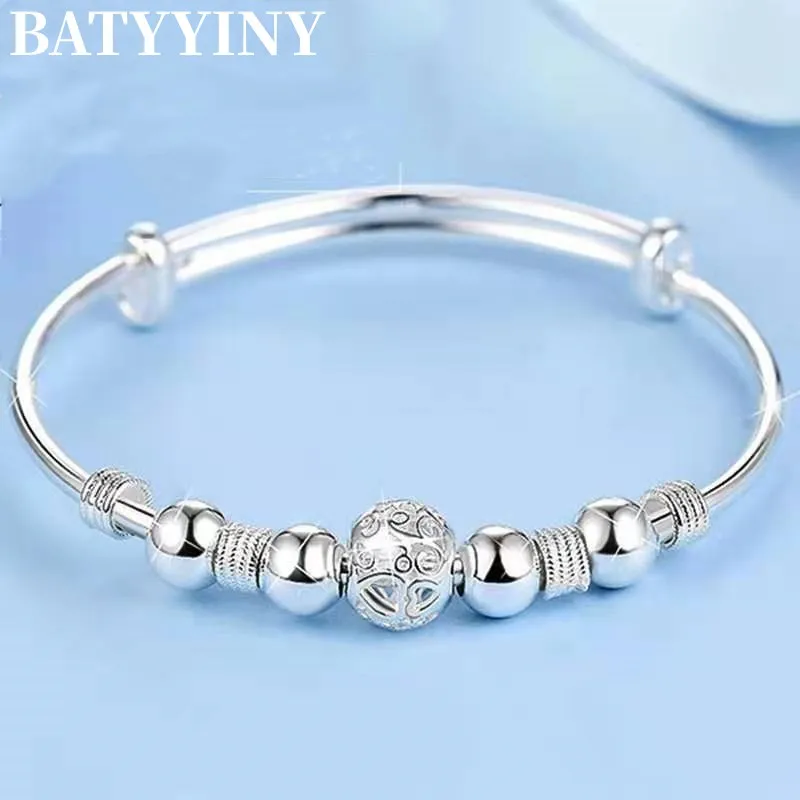 

BATYYINY 925 Sterling Silver Lucky Bead Women's Bracelet Fashion Party Wedding Engagement Jewelry Gift