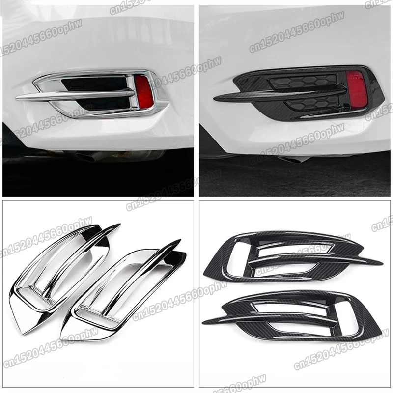 

Lsrtw2017 Car Rear Foglight Lamp Cover Chrome Trim Styling for Honda Civic 2016 2017 2018 2019 2020 2021 10th Accessories Lining