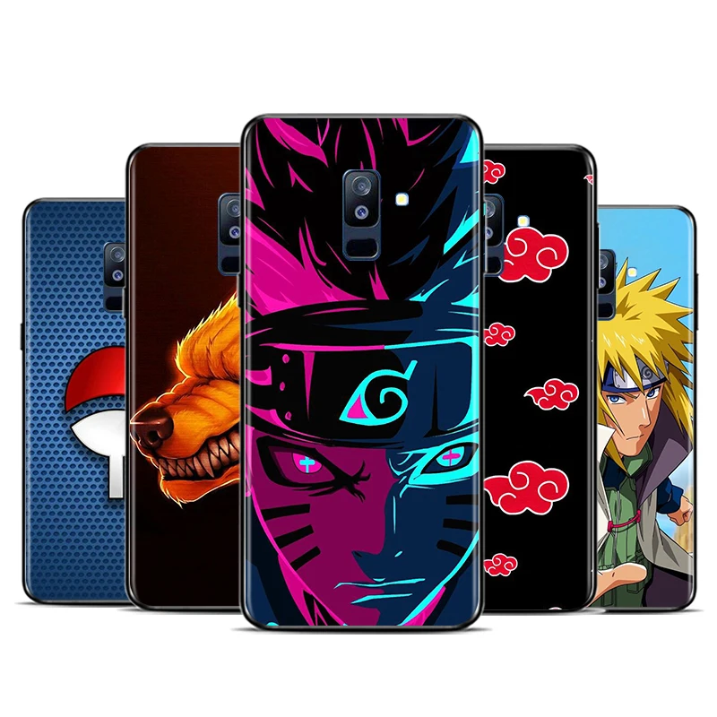 

Japanese Anime Naruto Hokage For Samsung Galaxy A9 A8 Star A750 A7 A6 A5 A3 Plus 2018 2017 2016 Bright Black Phone Case