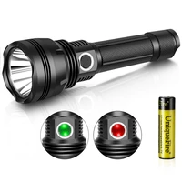 uniquefire 2201 xpl led tactical flashlight dual switch zoomable 5 modes super bright white light with battery hunting camping