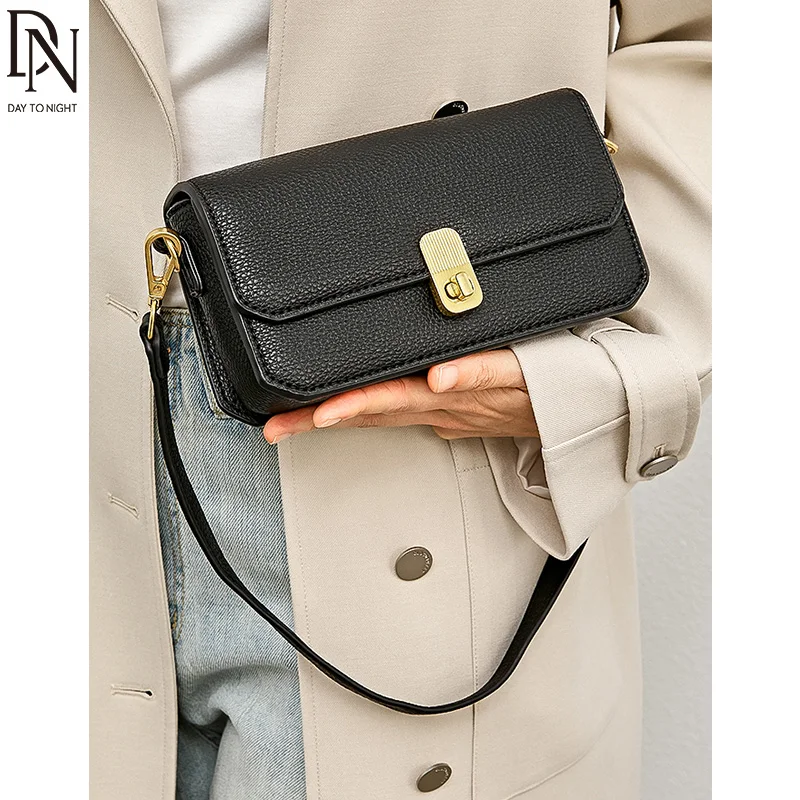 

Дамские квадратные сумочки DN, Женский кошелек через плечо с клапаном, сумка на плечо из искусственной кожи для женщин, новинка 2023, Маленькая женская сумочка