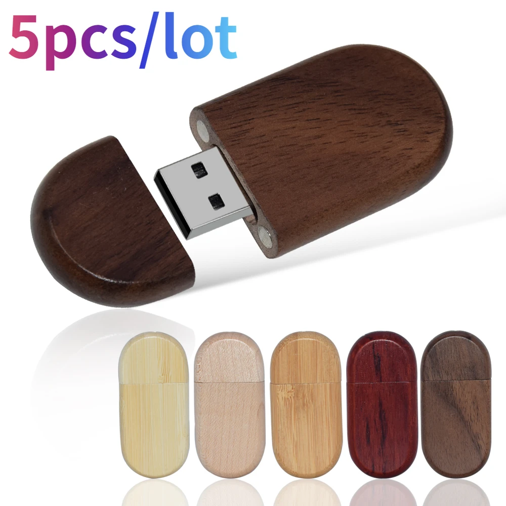 

USB-флеш-накопитель деревянный, 64 ГБ, 32 ГБ, 16 ГБ, 8 ГБ, 5 шт.
