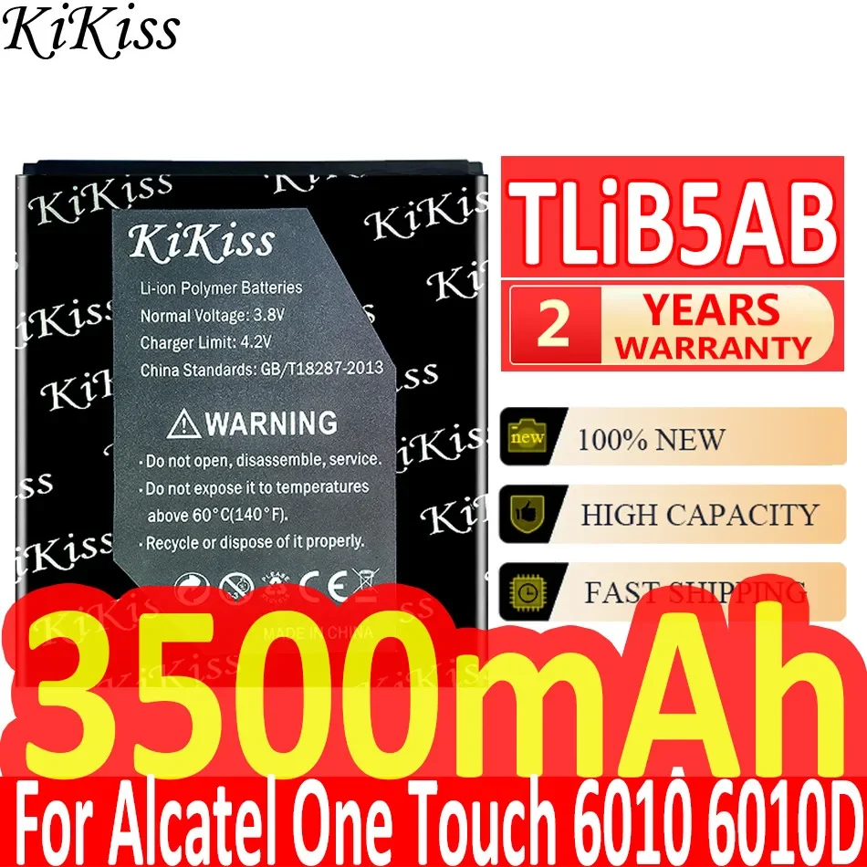 Мощный аккумулятор KiKiss 3000 мАч TLiB5AB для Alcatel One Touch 6010 6010D 916 991 TCL A986 A980 S600 S500