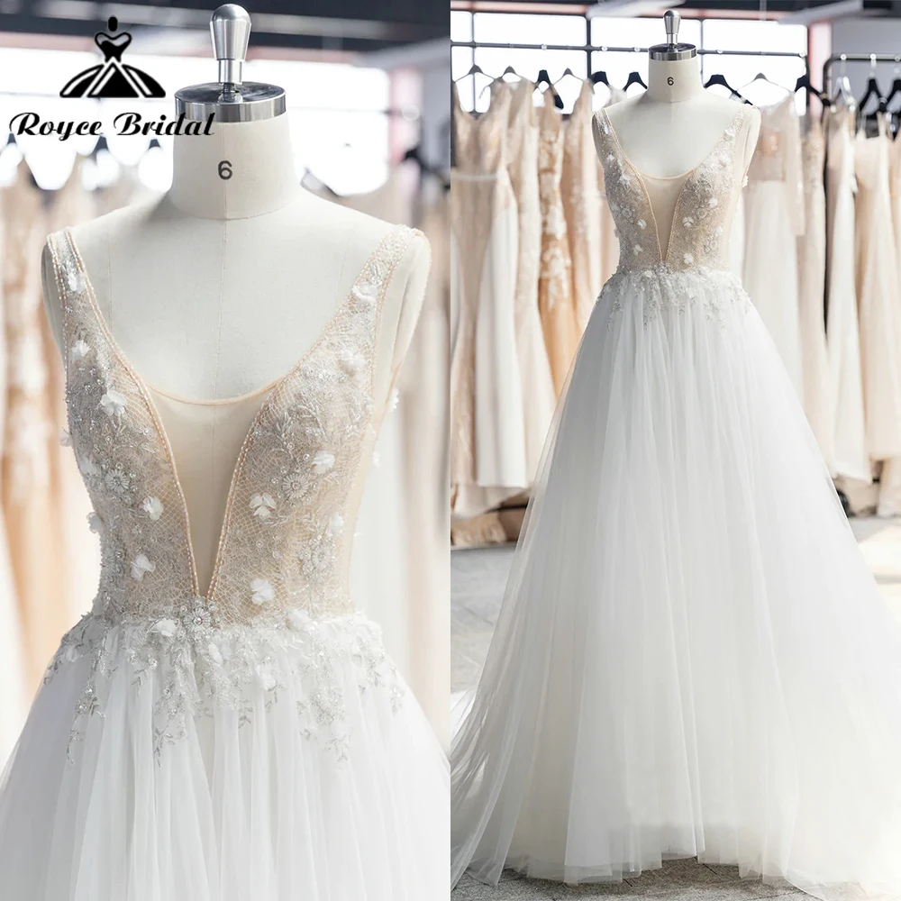 

Женское свадебное платье It's yiiya, белое кружевное платье без рукавов с глубоким V-образным вырезом, аппликацией и бисером на лето 2019