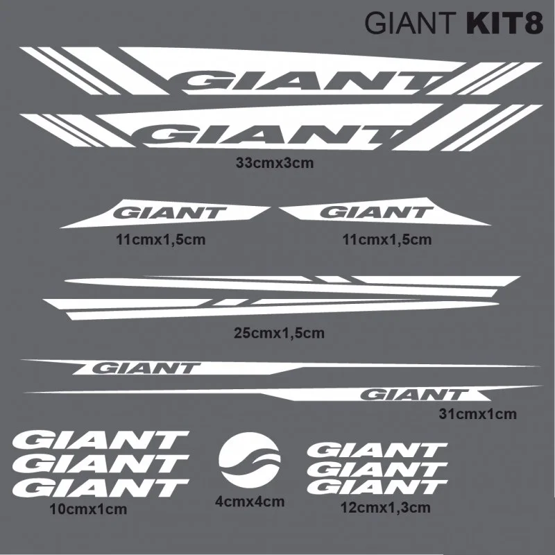 

Наклейка на раму GIANT KIT8 для горного велосипеда, шоссейного велосипеда, велосипедные наклейки G20
