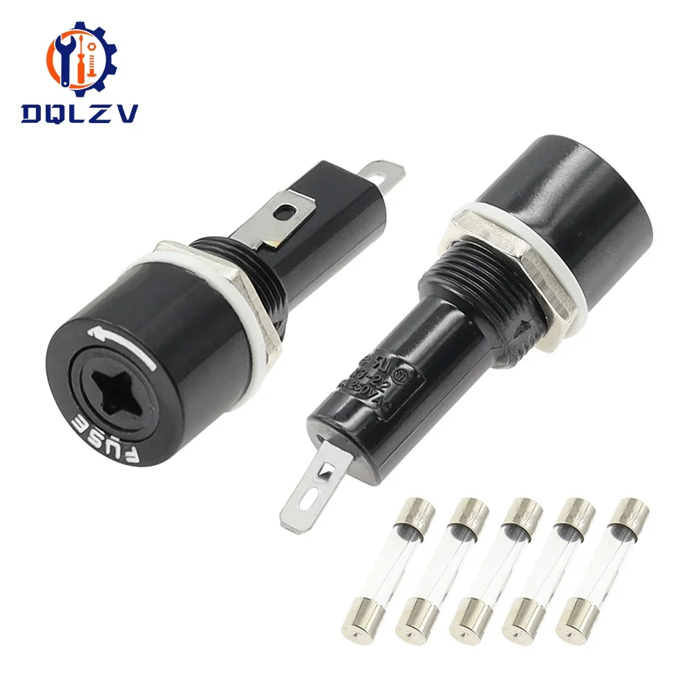 Держатель предохранителя DQLZV R3-22  для стеклянных предохранителей 6х30 мм 10А