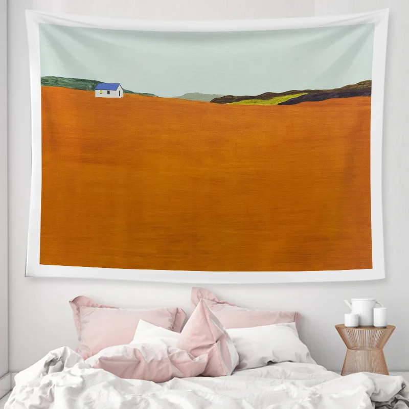 

Простой пейзаж цветной гобелен путешествия матрас богемный спальный 6002