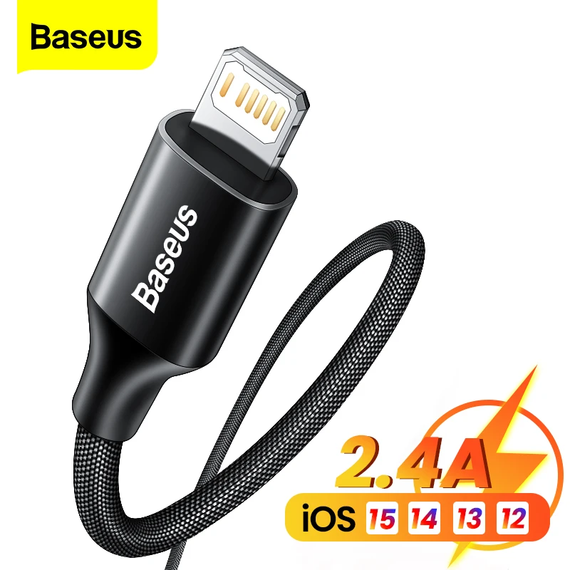 Baseus-Cable USB de carga rápida para teléfono móvil, Cable de datos para...
